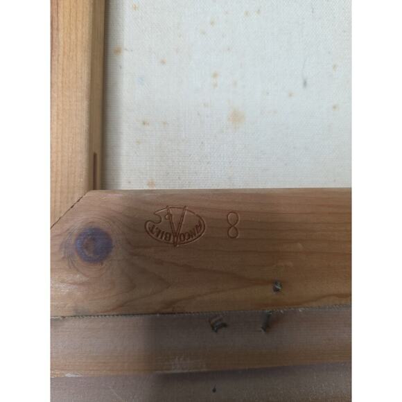 VTG Oil Painting Woman in Pink Dress in Garden Scene Signed Jennifer West 13x15 - Picture 16 of 16